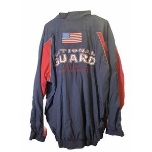 National Guard‎ Jacket Windbreaker RSP ARNG Embroidered Flag XL